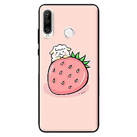 Ốp lưng in cho Huawei P30 Lite Cún Dâu - Hàng chính hãng