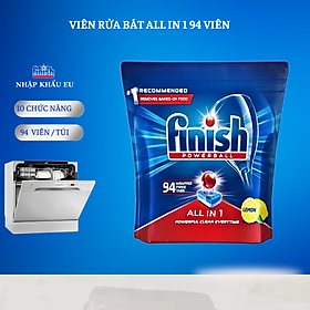 [HCM] Viên rửa bát Finish All in one 90 viên hương chanh