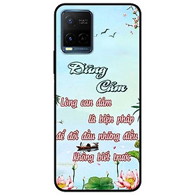Ốp lưng dành cho Vivo Y21 - Vivo Y21s mẫu Dũng Cảm Thư Pháp