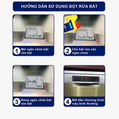 Bột rửa bát Finish các loại 1kg, 1.2kg, 2.2kg kg dùng cho Máy rửa bát chén