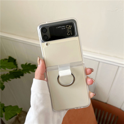Ốp dành cho Z Flip 3 Samsung trong suốt cao cấp nhám chống vân tay - Hàng chính hãng