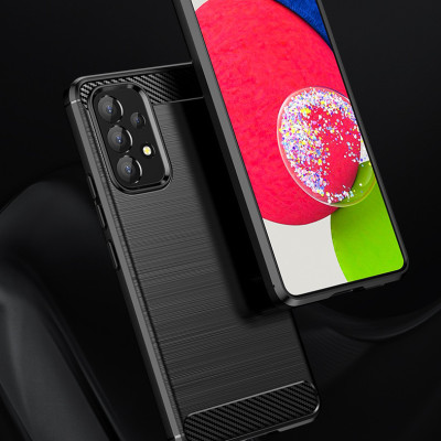 Ốp lưng chống sốc Vân Sợi Carbon cho Samsung Galaxy A73 - Hàng nhập khẩu
