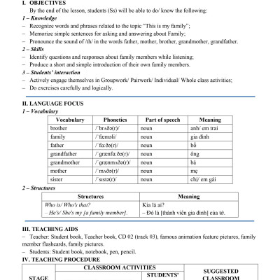 Thiết Kế Bài Giảng Tiếng Anh 3 Tập Hai