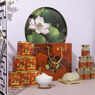[Hộp 6 Lọ] Nước Yến Sào Chưng Đường Phèn Nhân Việt 30% Yến Hũ 70ml