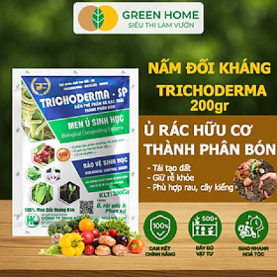 Nấm Đối Kháng Trichoderma, Hoàng Kim, Ủ Phân Hữu Cơ, Ủ Rác, Đậu Tương, Khử Mùi, Cải Tạo Đất
