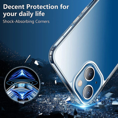 Ốp lưng chống sốc trong suốt cho iPhone 14 (6.1 inch) Likgus Crashproof giúp chống chịu mọi va đập - hàng nhập khẩu
