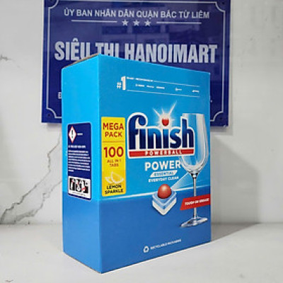 Viên rửa bát Finish All In 1 Max 96 v (là viên rửa chén cao cấp chuyên dùng cho máy rửa chén) - Combo 2 gói viên rửa bát 48 tabs nhập khẩu từ ba lan