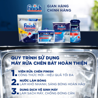 Nước Làm Bóng Chén Bát  Finish Rinse & Shine Aid