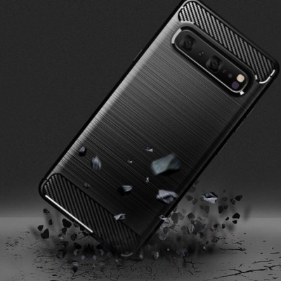 Ốp lưng chống sốc Vân Sợi Carbon cho Samsung Galaxy S10 5G - Hàng chính hãng