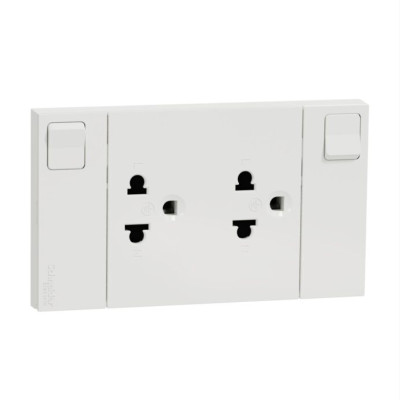 Bộ ổ cắm đôi 3 chấu 16A có công tắc – AvatarOn A