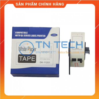 Giấy in Decal Brother DK-11201 - 29mm x 90mm x 400 nhãn - Chữ đen nền trắng - Dùng cho máy in BROTHER - QL [Hàng nhập khẩu]