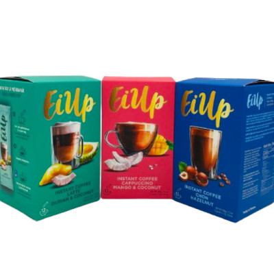 EiUp Cà Phê Hoà Tan Hương Chồn Hạt Dẻ hộp 12 gói