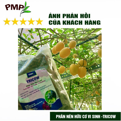 Phân Bón Hữu Cơ Tricow PMP Nuôi Hoa Nuôi Quả Cho Cây Cảnh, Rau Sạch, Hoa Túi 1Kg