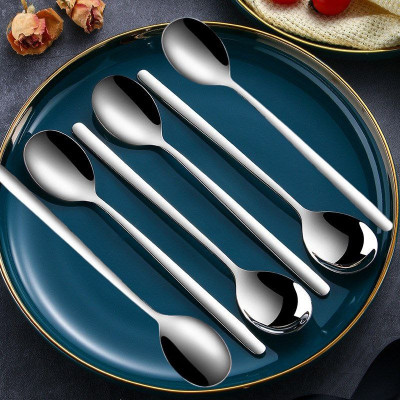 Combo sét 6 thìa muỗng sáng bóng inox 304 cao cấp, Sản phẩm cao cấp nhất của thìa ăn ( Hàng dầy L-1 )