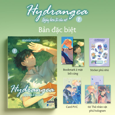 Sách - Hydrangea - Ngày Hoa Tú Cầu Nở - Tập 2 - Bản Đặc Biệt - Tặng Kèm 1 Bookmark 2 Mặt Bồi Cứng + 1 Sticker Phủ Nhũ + 2 Thẻ Nhân Vật Phủ Ảnh Ba Chiều + 1 Thẻ PVC