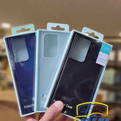 Ốp lưng dành cho Samsung S22 Ultra, Samsung S22 Plus, Samsung S22 hiệu MEMUMI lụa siêu mỏng 0.3mm, chống sốc, bảo vệ camera cao cấp - Hàng chính hãng