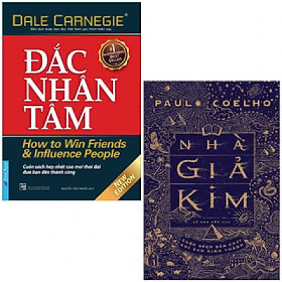 Combo sách bán chạy : Đắc nhân tâm + Nhà giả kim - Tặng kèm bookmark thiết kế