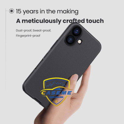 Ốp lưng dành cho iPhone 17 Nillkin Super Frosted Shield Pro Matte dạng sần - Hàng chính hãng