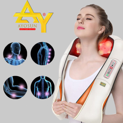 Máy massage vai cổ 8 bi hồng ngoại AYOSUN - Hàng Chính Hãng