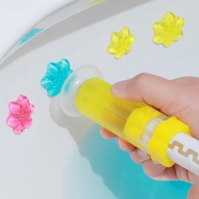 Set 5 ống  Gel thơm khử bồn cầu   hình bông hoa  ,giúp khử mùi , khử trùng , vệ sinh diệt khuẩn  bảo vệ bồn cầu luôn sạch và thơm 