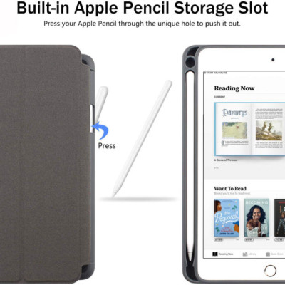 Case bao da chống sốc canvas cho iPad Air 4 / Air 5 M1 10.9 inch hiệu Mutural Yashi Series trang bị ngăn đựng bút, thiết kế tản nhiệt, hỗ trợ smartsleep - hàng nhập khẩu