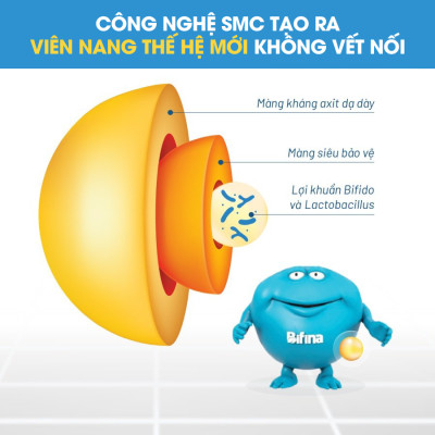 Men tiêu hóa Bifina Nhật Bản - Hỗ trợ cho người rối loạn tiêu hoá,táo bón,tiêu chảy - Loại EX hộp 30 gói