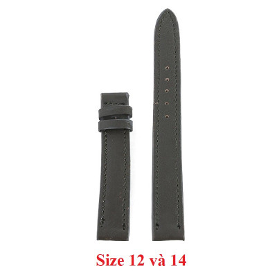  Dây đồng hồ da bò nhiều size màu xám HJ8110-24-38