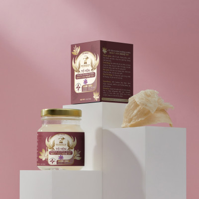 Tổ yến chưng đường phèn Nhụy hoa nghệ tây - Tiến Phương (70 ml/hũ)