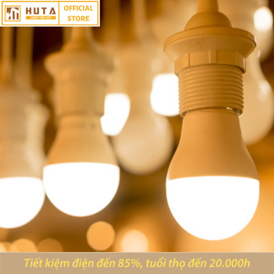 Combo Bóng Đèn Led Bulb HUTA 18w Đuôi E27, Tiết Kiệm Điện, Chống Nước, Ánh Sáng Trắng/Vàng, Trang Trí Quán Cà Phê, Nhà Hàng