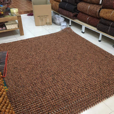 Chiếu Hạt Gỗ Hương Cao Cấp - Kích Thước 1,5mx1,9m hạt 1.2cm ( video , hình thật )