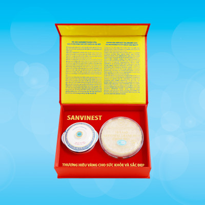 Hộp quà tặng Yến sào Sanvinest Khánh Hòa chính hiệu tinh chế 50g - Q550