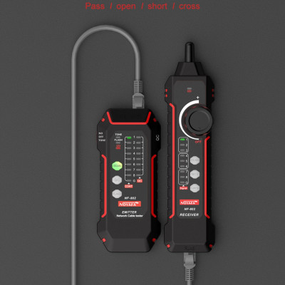 Máy Test Cáp Mạng Noyafa NF-802 Test Cáp Mạng Cat5, Cat6, test POE, QC, NCV, Flash - Hàng Chính Hãng. NOYAFA Wire Tracker RJ11 RJ45 Tester Line Finder, Ethernet LAN Multifunction Anti-Interference Network Cable Tester for Network Maintenance Collation