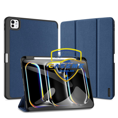 [iPad Pro M4] Bao Da Dành Cho iPad Pro 11 inch M4 2024, iPad Pro 13 inch M4 2024 Dux Ducis Domo Series Có Khe Cắm Bút - Hàng Chính Hãng 