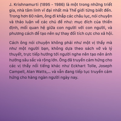 Combo Sách Krishnamurti Thực Tại Hiện Tiền và Liệu Pháp Tâm Hồn