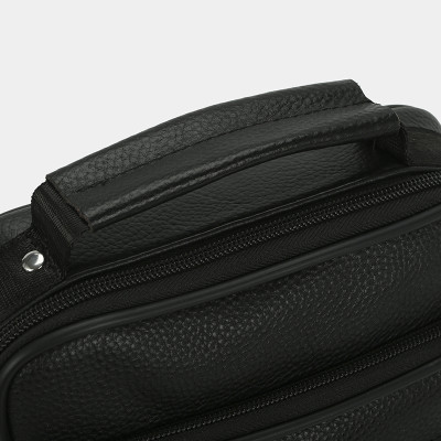 Túi xách công sở nam da thật cao cấp, túi đeo chéo nam đựng IPAD 7.9 inch phối khoen thanh lịch IDIGO MB1 - 6017