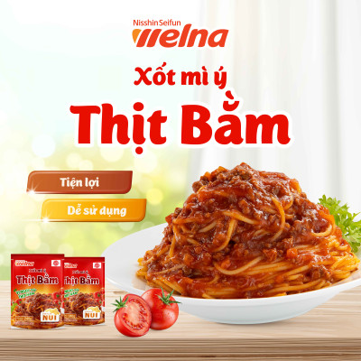 Combo 3 Gói Xốt Mì Ý Nisshin Hương Vị Thịt Bằm - Nisshin Seifun Welna Shop