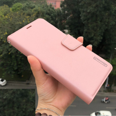 Bao da dạng ví cho OPPO Reno11 F 5G chính hãng Hanman có quai cài, có ngăn để thẻ ATM và tiền, may viền - Hàng chính hãng