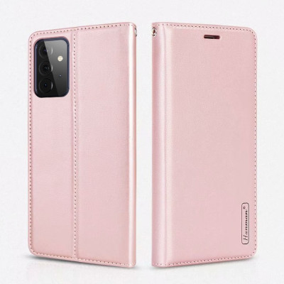Bao da dạng ví dành cho Samsung Galaxy A72 chính hãng Hanman có quai cài