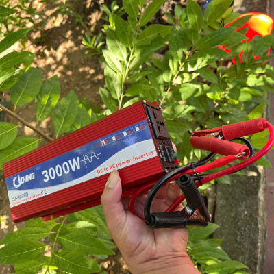Bộ Biến Tần 12V-220V 3000W Kích Điện Inverter Sóng Sin – Hàng Loại Xịn Cao Cấp , Siêu Bền, đèn trang trí