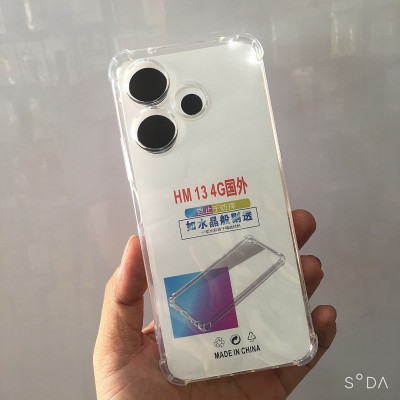 Ốp lưng cho Xiaomi Redmi 13 dẻo trong TPU chống sốc 4 góc cạnh ( hàng chính hãng)