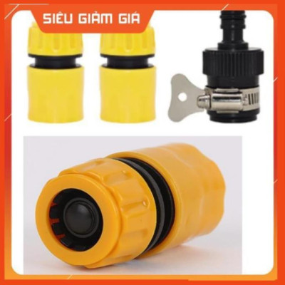 Bộ dây vòi xịt nước rửa xe, tưới cây . tăng áp 3 lần, loại 15m 206701-3 đầu đồng, cút,+ tặng mở chai