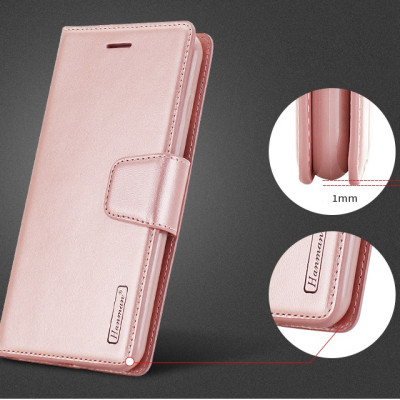 Bao da dạng ví dành cho Samsung Galaxy A72 chính hãng Hanman có quai cài