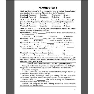 Sách - Hướng Dẫn Giải Chi Tiết Đề Luyện Thi Tốt Nghiệp THPT Môn Tiếng Anh - Theo Cấu Trúc Đề Thi 2025 - Hồng Ân