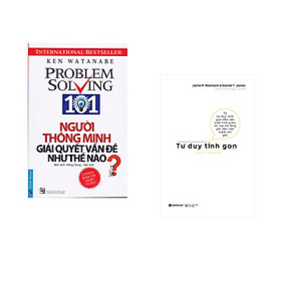 Combo 2 cuốn sách: Người Thông Minh Giải Quyết Vấn Đề Như Thế Nào? + Tư Duy Tinh Gọn