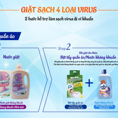 Nước giặt kháng khuẩn Mao Bao 1050g