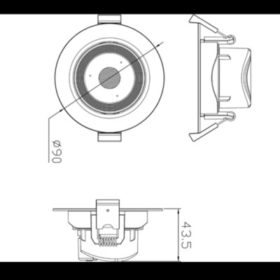 Đèn Led Downlight điều chỉnh góc 5W Panasonic