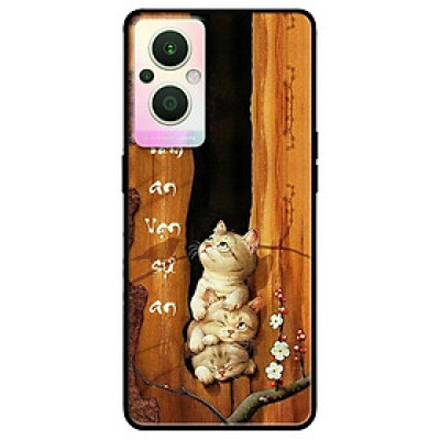 Ốp lưng dành cho Oppo A16K - Oppo A36 / A76 - Oppo Reno 7z 5G mẫu Tâm An Chú Mèo