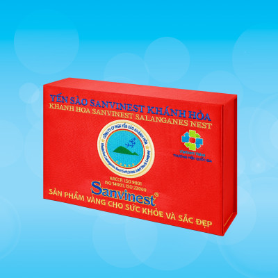 Hộp quà tặng Yến sào Sanvinest Khánh Hòa chính hiệu tinh chế 100g - Q510