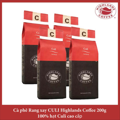 Culi Blend Thùng 12 gói Cà phê rang xay Culi Highlands Coffee 200g