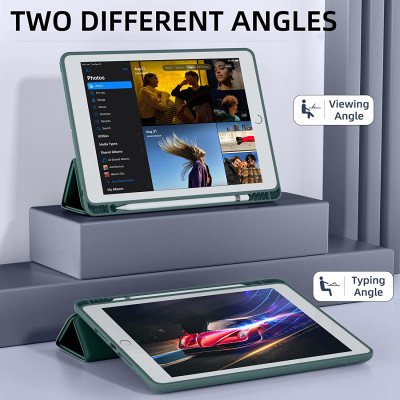 Bao Da Smart Cho iPad 9.7inch Air, Air2, Pro9.7, Gen 5, Gen 6 TPU Silicon Mềm Có Khay Đựng Bút Pencil  - Hàng chính hãng
